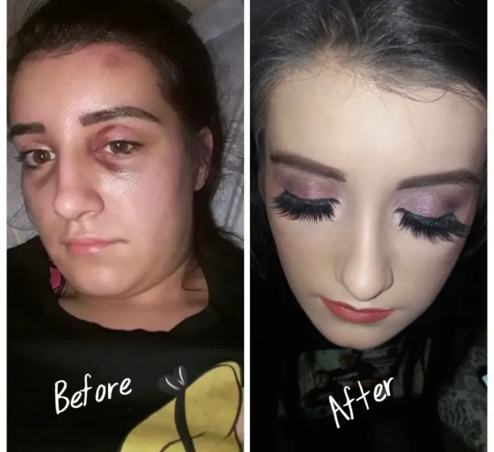 Clientă MOSA Beauty, înainte și după machiaj, fotografia 7 din 30